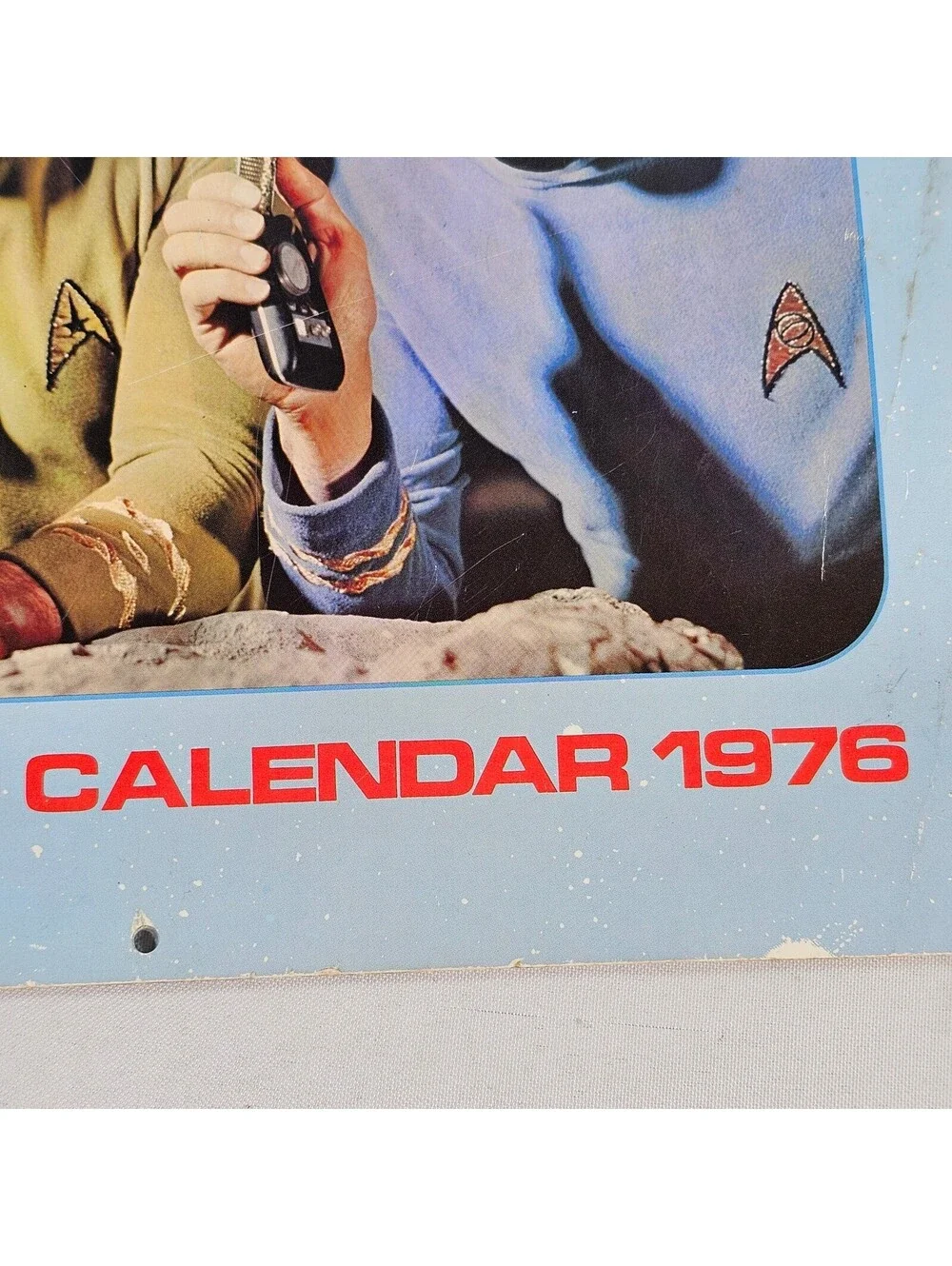 Vintage 1976 Star Trek Stardate Calendar Ballantine Books Kirk Spock Sci-Fi Prop